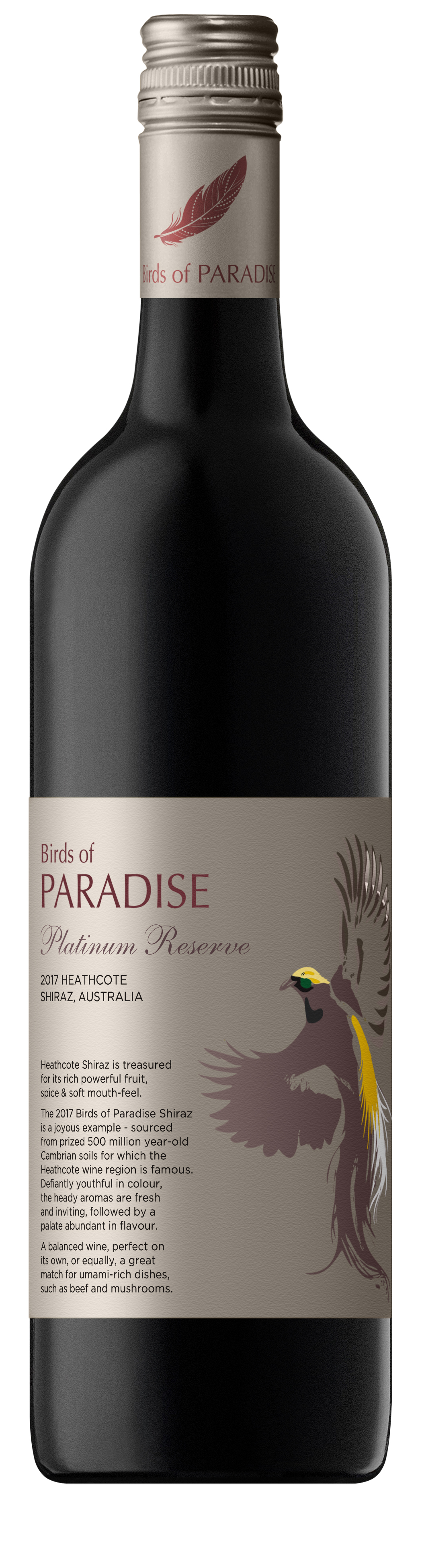 Birds of Paradise Heathcote Shiraz 2017